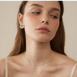 ONLYJUMP Christmas Tree Earrings for Women Unique Gold Rhinestone Crystal Xmas Trees Dangle Drop Earrings Exquisite Xmas Tree Earrings Christmas Party Jewelry Holiday Accessory (Pearl Santa Claus)