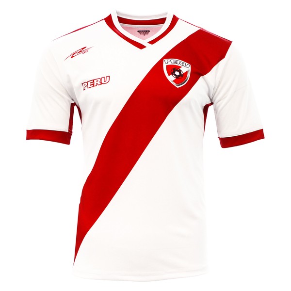 Arza Sports Men's Peru Fan Jersey (X-Large) White