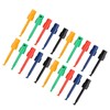 20Pcs Colorful Multimeter Test Clips with Spring-Loaded Hooks Electrical Testing
