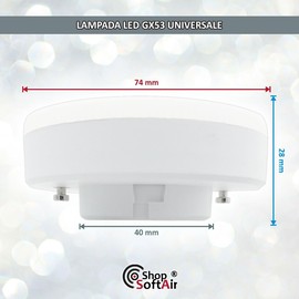 Shop SoftAir® Set of 4 GX53 10W A 12W LED Natural White Warm White Cool White 835 to 1100 Lumens 120 Degree 230V Also Dimmable (10W, 1100lm, Cold, 6000K)