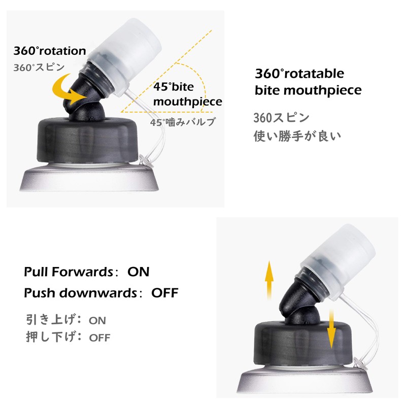 TRIWONDER TPU Folding Water Bottle Water Bottle Sports Bottle Running