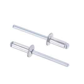 sourcing map Blind Rivets Aluminium Pull Rivets Core Decoration Rivets 5 mm Diameter 13 mm Handle Length Silver Pack of 60