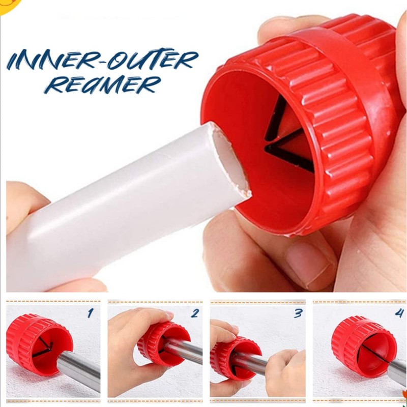 Deburring Tool,Copper Pipe deburring Tool,Inner-Outer Reamer Plumbing Tools Acrylic Tubing