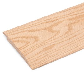 Unfinished Oak Overlap Threshold 5" Wide x 5/8" Thick with Overlap 5/16" Tall (4 FT [48 3/4] Long)