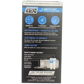 6 Pack Just For Men Easy Brush In Mustache & Beard Color, Light Brown M-25 11509049025