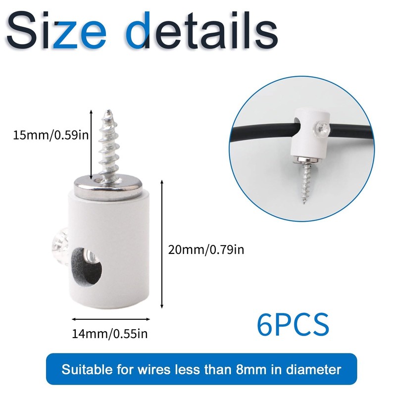 INCREWAY Chandelier Lighting Hook, 6PCS Pendant Lighting Hook Swag Hook