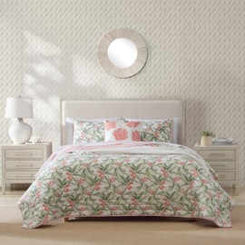 Tommy Bahama - King Quilt Set, Breathable Reversible Bedding with Matching Shams, Coastal Inspired Bedding Set (Acapulco Palms Green, King)