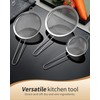 CINDALOG Fine Mesh Strainers Set, Premium Stainless Steel Colanders and