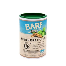 GRAU - das Original - 100 % natürliche Bierhefe, für glänzendes Fell und kräftige Haut, reich an Mineralstoffen und Spurenelementen1er Pack (1 x 500 g), Ergänzungsfuttermittel für Hunde und Katzen