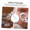 Healeved Tweezers 2 Pack of Stainless Steel Tweezers Suction Tip