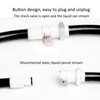 Computer Water Cooling Quick Connector Two Ends Disconnected Length 85mm