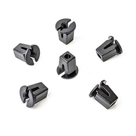 CL-0098 Universal Expansion Nut Clips Black Pack of 15