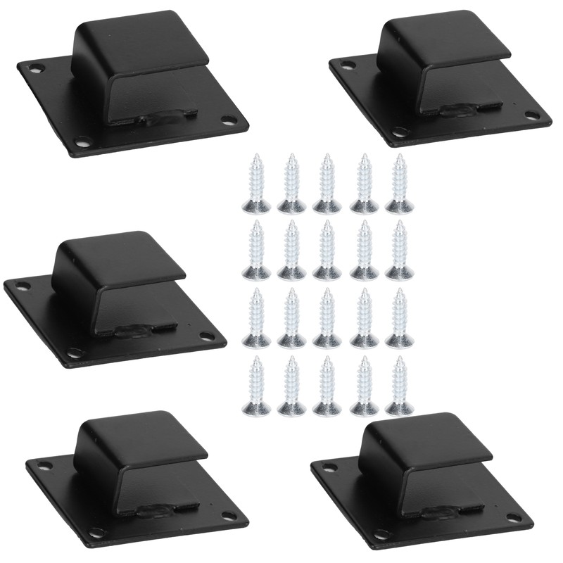 5pcs Wall Shelf Mount Bracket Display Shelf Hook Hanger Rack