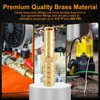sourcing map 1pcs 5/16" to 3/8" Brass Hose Barb Fitting
