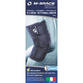 M-Brace Vega Plus Hinged Knee Brace, Blue, 3X-Large
