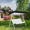 Outdoor Swing Canopy Replacement Waterproof Patio Swing Top Cover for