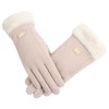 MOONMN Women's Gloves, Cold Protection, Windproof, Thermal Gloves, Smartphone Compatible,