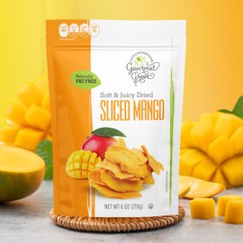 Gourmet Grove - Natural Dried Mango Slices 12 OZ Pack of 2 | Soft, Juicy, Sliced Mangoes | Lightly Sweetened - (Pack of 2)