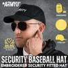 Security Fitted Baseball Hat Structured Uniform Guard Officer Pro-Formance Flexfit