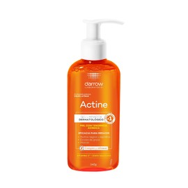 Darrow Actine Gel Limpiador Facial Dermatológico con Vitamina C y acido salicilico, para Piel Grasa y con Tendencia Acneica, Elimina el Brillo del Rosto y Refresca, Ideal para Skincare Diario, 140g