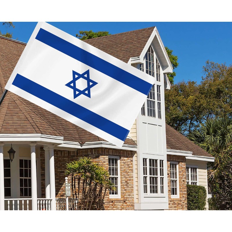 2×3 FT Israel Flag,Medium 60×90 CM 100D Israeli Decor Outdoor