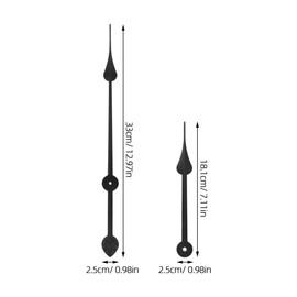 Ciieeo 5sets DIY Long Shaft Clock Movement Kit Elegant Clock Hands for Minimalist Wall Repairs Easy Installation Mechanical Parts for Home Decor