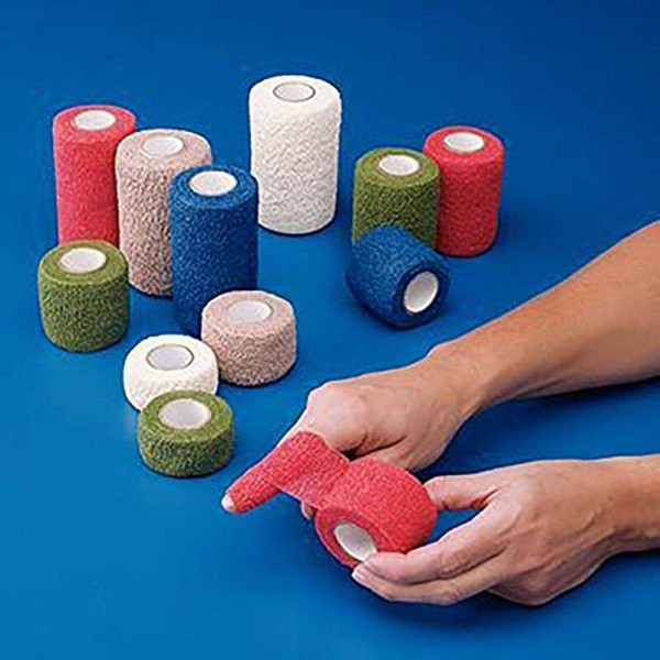 Andover 65971 Co-Flex Cohesive Flexible Bandage, Lime, 2" Width x