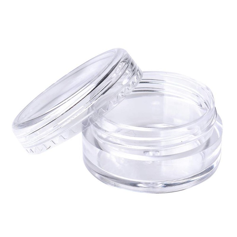 50 Pcs Empty Plastic Cosmetic Jars, 5ml Sample Containers Pots