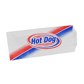 Large Dry Wax Hot Dog Bags (Case of 1,000)