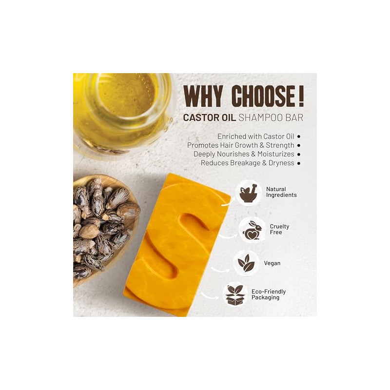 Shampoo and conditioner (Aceite de Ricino, Shampoo Bar)