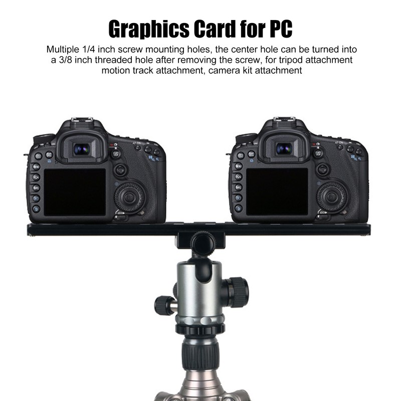 Camera Extended Quick Release Plate Rail Sliding Plate for Arca