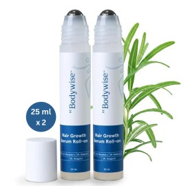 Advanced Hair Density Roll-On Serum 25ml | 5% Saw Palmetto, 3% Rosemary, 1% Caffeine, 3% Fenugreek | Scalp Serum for Reduced Hair Fall | For Men & Women