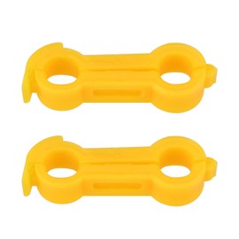 eMagTech Pack of 2 6 mm Treatment Rings for Spread Legs of Birds Hobble Leg Bands for Cockatiels and Smaller Species of Parakeets Orange