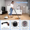 Costway 1800W Multi-Purpose Steam Cleaner with Trigger Lock Wheels &