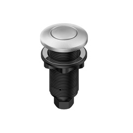 Peerless Designs Garbage Disposal Air Switch Button in Satin Chrome Finish - Made in U.S and Universally Compatible