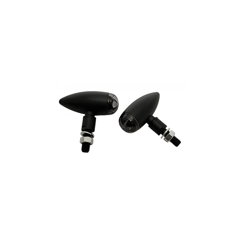 Highsider LED MICRO-BULLET Blinker, schwarz, Glas getoent,EG