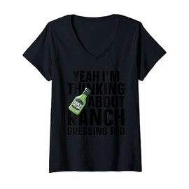 Womens Ranch Seasoning Powder Packets Mix Organic Ranch Dressing V-Neck T-Shirt
