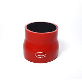 TenkeAuto 3" Length Universal 4-Ply Reinforced High Temp Straight Reducer 3"-3.25" ID Coupler Silicone Hoses (3"-3.25", red)