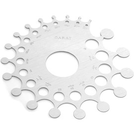 Euro Tool Gemologist Diamond Sizing Carat Gauge Tool