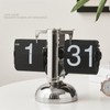 Digital Flip Down Clock Retro Minimalist Single Foot Mechanical Auto