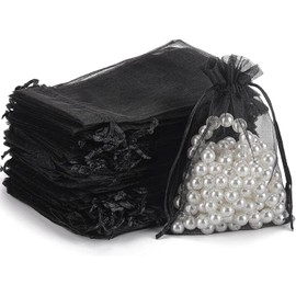 200 Piezas Bolsas de Organza, 7X9 CM Organza Bolsas de Regalo, Bolsas de Dulces para Boda, Fiesta, Cumpleaños, Navidad, Joyería, Caramelos, Auriculares, Recuerdos y Souvenirs