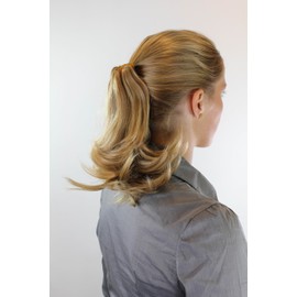 BRO-506-27CH24B Ponytail Braid Medium Blonde Mixed with Visible Butterfly Clip