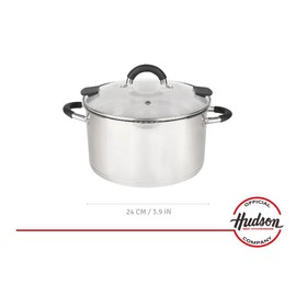 HUDSON Stainless Steel Stockpot 5.2qt, Cookware, Dishwasher Safe