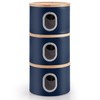 EHC Set of 3 Kitchen Storage Canisters for Tea, Coffee,
