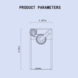 WEQTETJU Gear - Encendedor resistente al viento, forma de engranaje única, inflable y ajustable, encendedor de butano, regalo genial para hombre (butano no incluido) (plata)