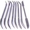 Kingzhuo Wood Files and Rasps 8 PCS 5.5 X 200mm Double Ended Riffelers Woodworking Carving Set