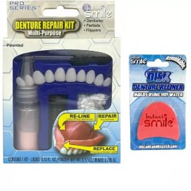 Instant Smile Complete Denture Repair Kit Multi-purpose PLUS Disk Denture Reliner