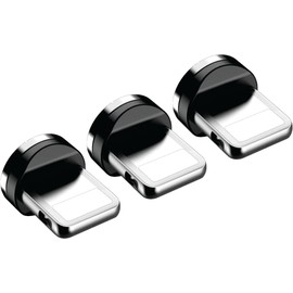 The Office-Pros Magnetic Plugs for Light Up Charging Cords - 3 Lightning Plugs - Extra for Your Light Up Cord - Compatible With All of Our Color Magnetic Cords - 3 Per Pack