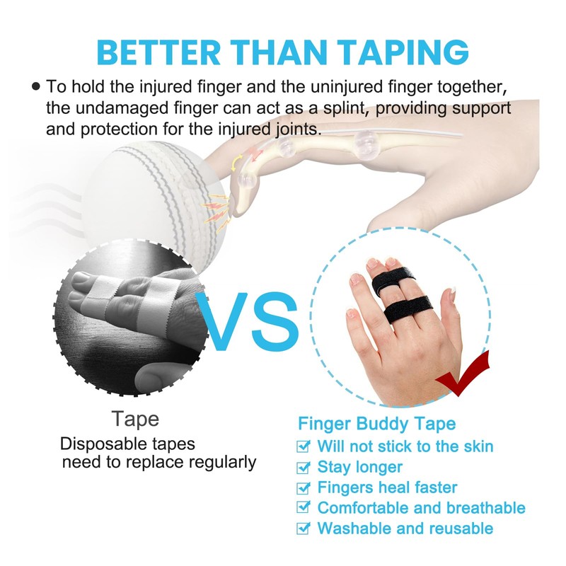 Happiby Finger Buddy Wraps, 10 PCS Finger Loops Tapes for