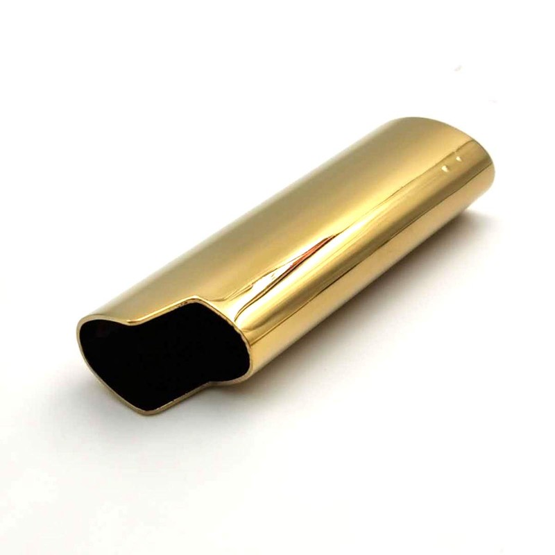 Lucklybestseller Metal Lighter Cover Case Pouch Holder Mirror Surface Gold